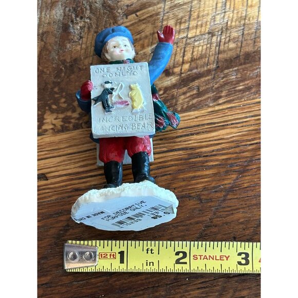 Vintage Hand-Painted Mervyns Christmas Village Accessory Figurine One Night Only - Picture 8 of 9